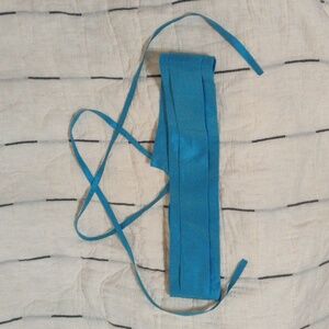 Calypso Christiane Celle Bright Blue Silk Obi Belt